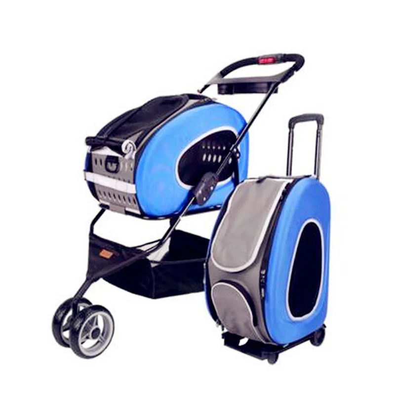 blue IBIYAYA 5 в 1 EVA переноска для питомцев Высокое качество коляска для питомцев кошек/коляски для собак легко для путешествий доступны 5 цветов - Цвет: blue