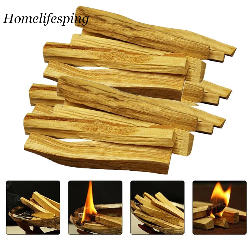 

6Pcs /1pc Palo Santo Natural Incense Sticks Wooden Smudging Stick Aromatherapy Burn Wooden Sticks No Fragrance (Random Type)