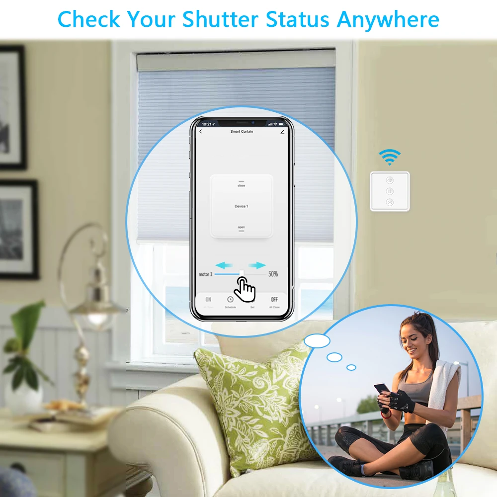 Tuya Smart Life WiFi занавес переключатель новый для жалюзи рольставни Электрический