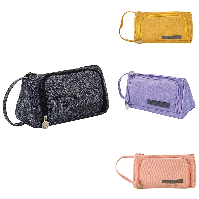 

Large Capacity Pencil Case Durable Student Pen Holder Organizer Stationery Makeup Cosmetic Pouch