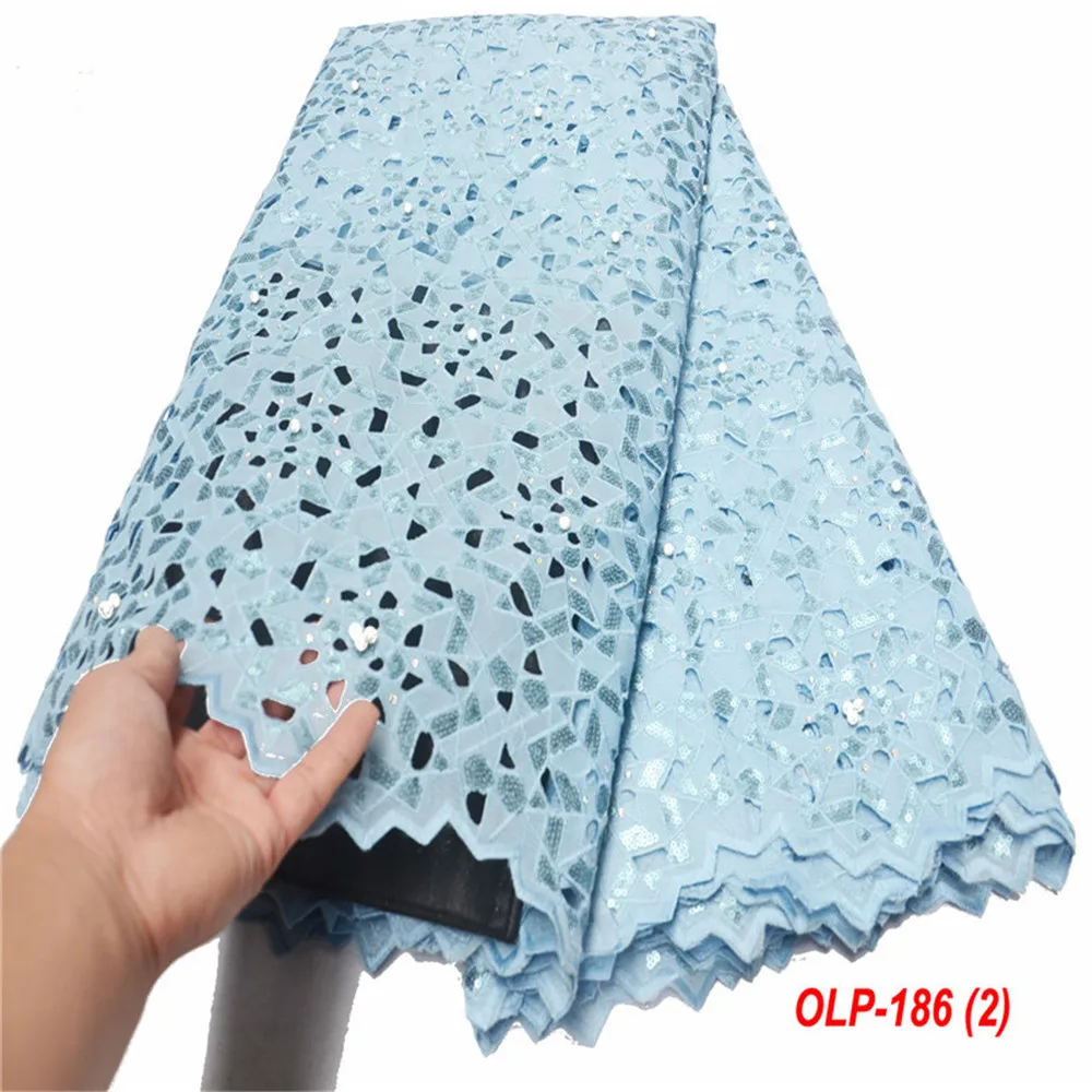 

African beaded Lace Fabric Hot sale Purple embroidered sequins high Quality Organza Lace Fabric For Wedding dress
