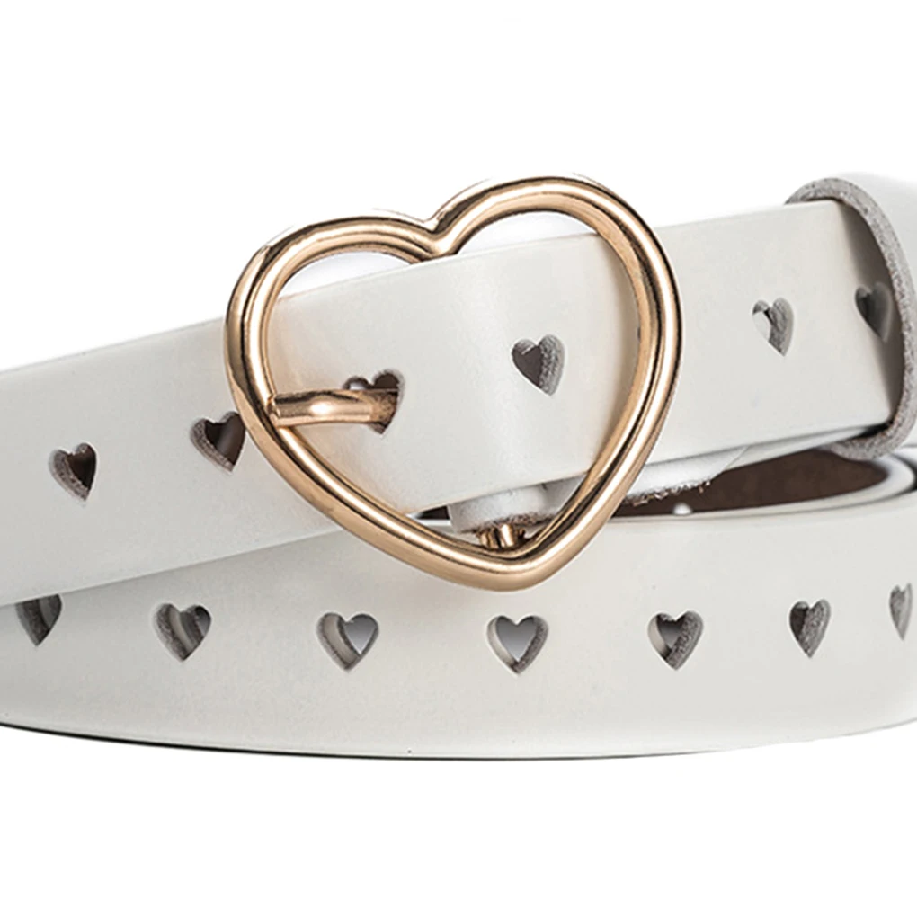 Ремень женский из натуральной коровьей кожи в форме сердца | Аксессуары для