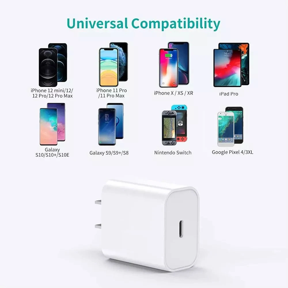 

Original 20W Fast Charger For iPhone 12 Pro Max Mini USB-C 2M C2L charger USB C Power Adapter Type C QC4.0 for Apple Cable 11 XS