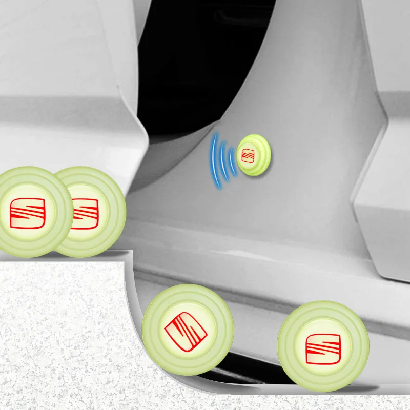

4pcs Universal Car Door Sound Insulation Shock Shockproof Pad Stickers for Seat FR Leon Mk3 Mk2 5f Lbiza Altea 6j Alhambra Arona