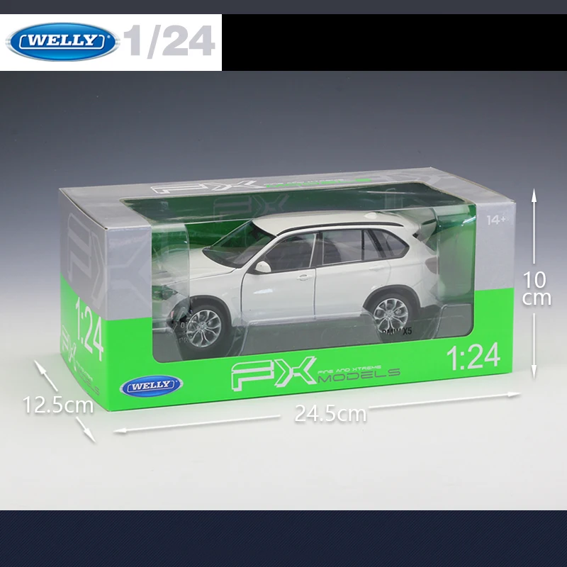 Высококачественная модель WELLY 1:24 Классическая литая машина X5 SUV из