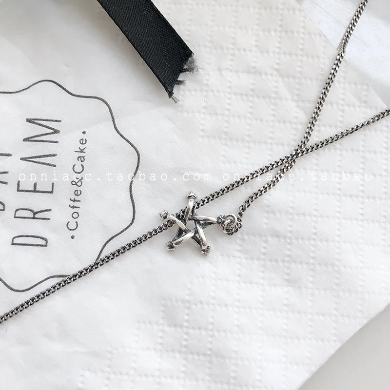 

New Simple Style Round Letters Zircon Necklace Fashion Wild Metal Necklace Female Clavicle Pendant 2020 Women Exquisite Jewelry