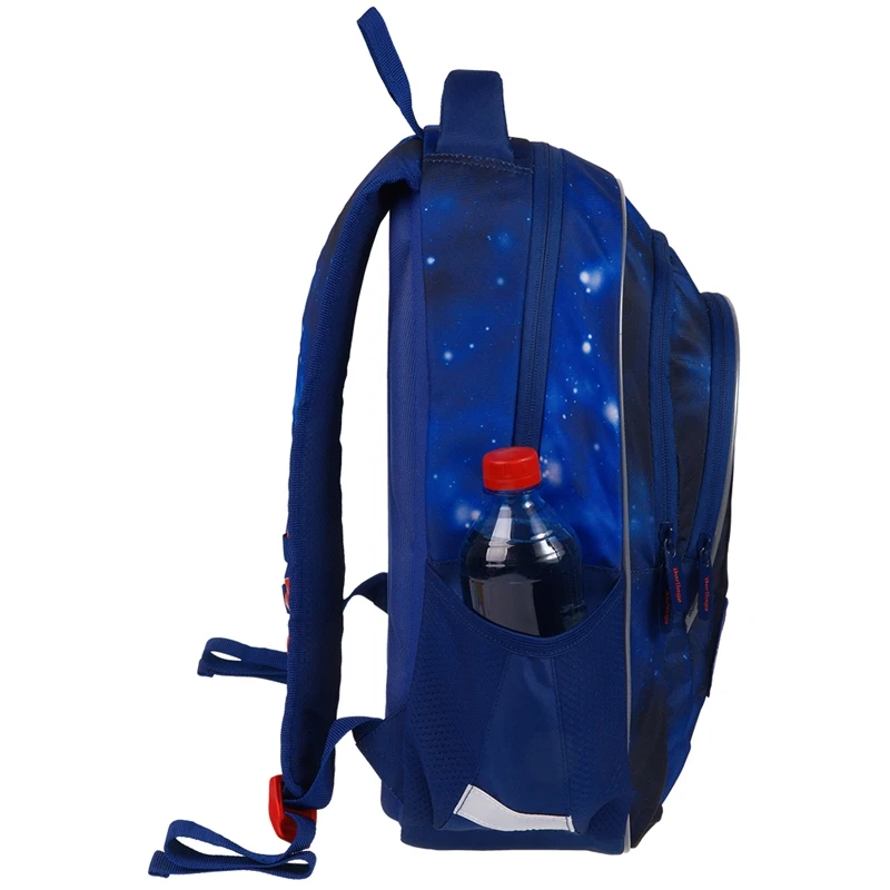Backpack Berlingo Bliss &quotGalaxy&quot 40 * 29 19 cm 3 branches 2 pockets anatomical EVA rest School backpack bag for schoolchildren textbooks and
