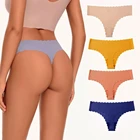 Женские трусики-стринги, бесшовные трусики, нижнее белье с низкой посадкой, женские трусики с Т-образной спинкой, нижнее белье для девушек