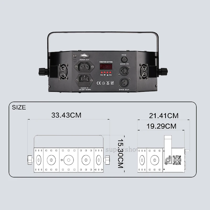 Диско l управлением DMX dj оборудование светодиодный 30*0 2 W SMD-RGB с несколькими углами