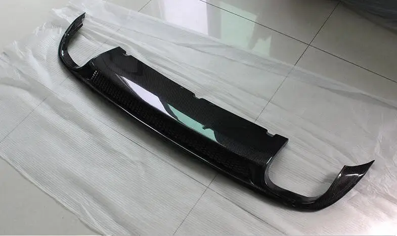Карбоновое волокно заднего багажника для губ бампер Защита выхлопного отверстия