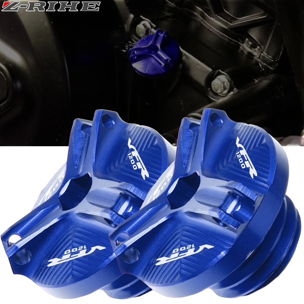 

For Honda VFR 1200 VFR1200 VFR 1200F 2010-2016 2015 2014 high quality Moto Aluminum Engine Magnetic Oil Filter Drain Plug cover
