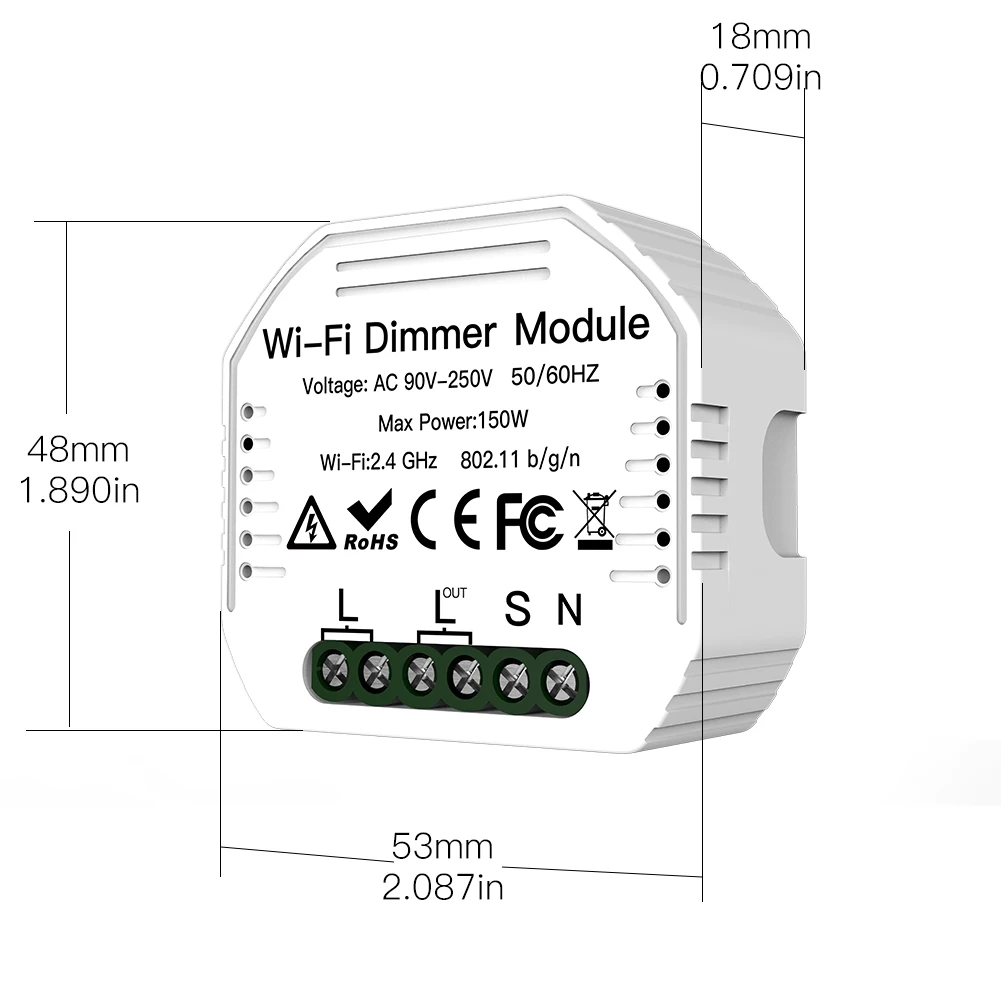 DIY Smart WiFi светильник светодиодный диммер приложение Life/приложение Tuya