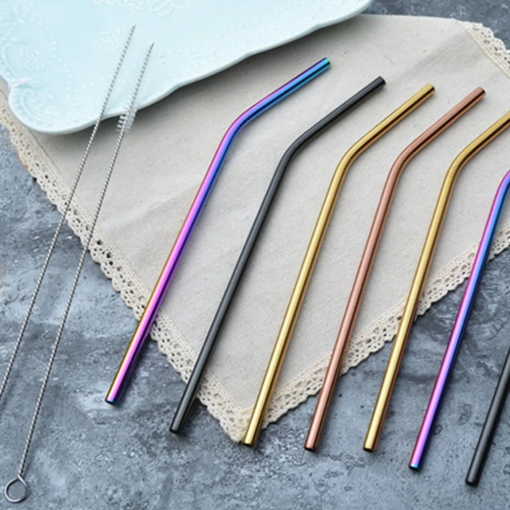 

Buy 1 get 1 free Small Size Straw Cleaning Brush Stainless Steel Wash Drinking Pipe Straw Brushes Brush Cleaner Tool