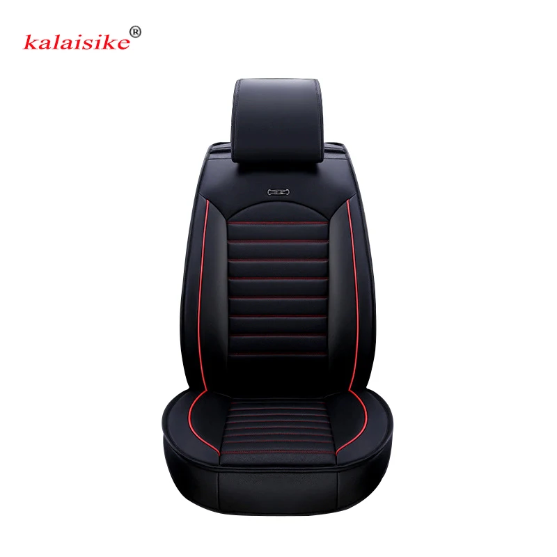 Универсальные чехлы для автомобильных сидений Kalaisike ПВХ кожа подходят