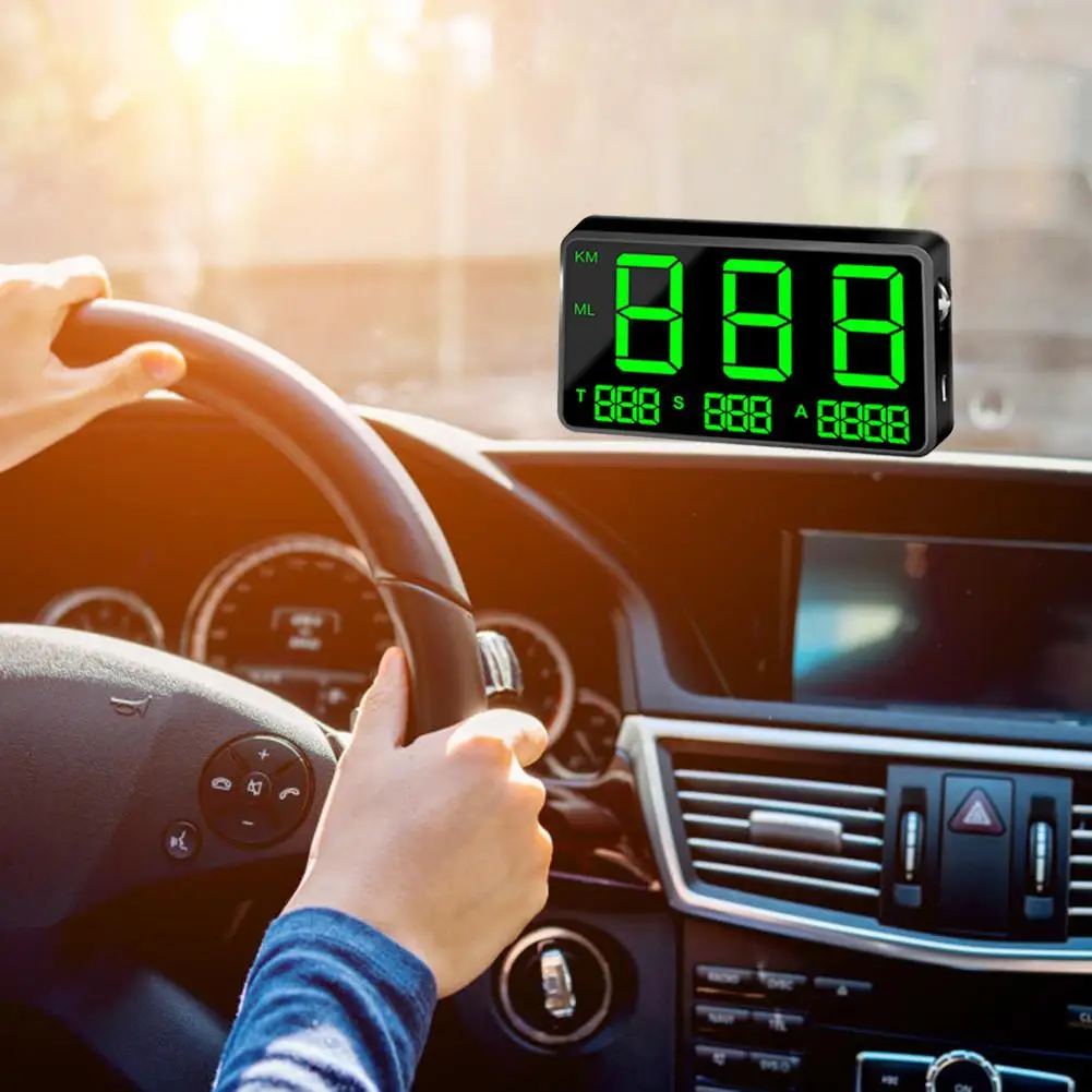 

Car Hud Display GPS Speedometer C80 Speed Display KM/H MPH for Car Bike Motorcycle GPS Overspeed Alarm Universal Hud Display