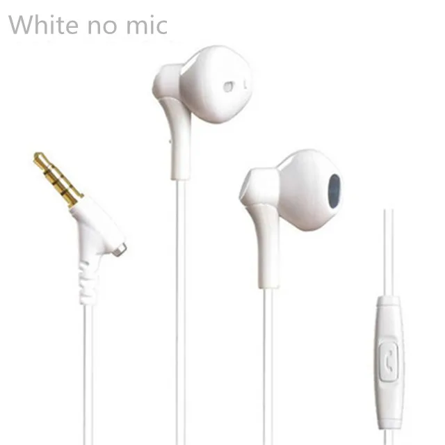 WHITE WITH MIC YINCROW RW100 HiFi Басс наушники Половина в ухе наушники проводные 3,5 мм Gaming headset RW919 RW777 X6 P1 DT6 PT15 PT25 MS16 DT8 ZST T2 - Цвет: WHITE WITH MIC