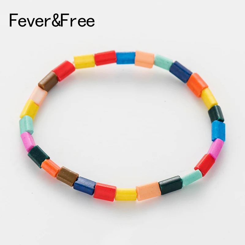 Набор браслетов без лихорадки с разноцветными бусинами Миюки браслет ручной