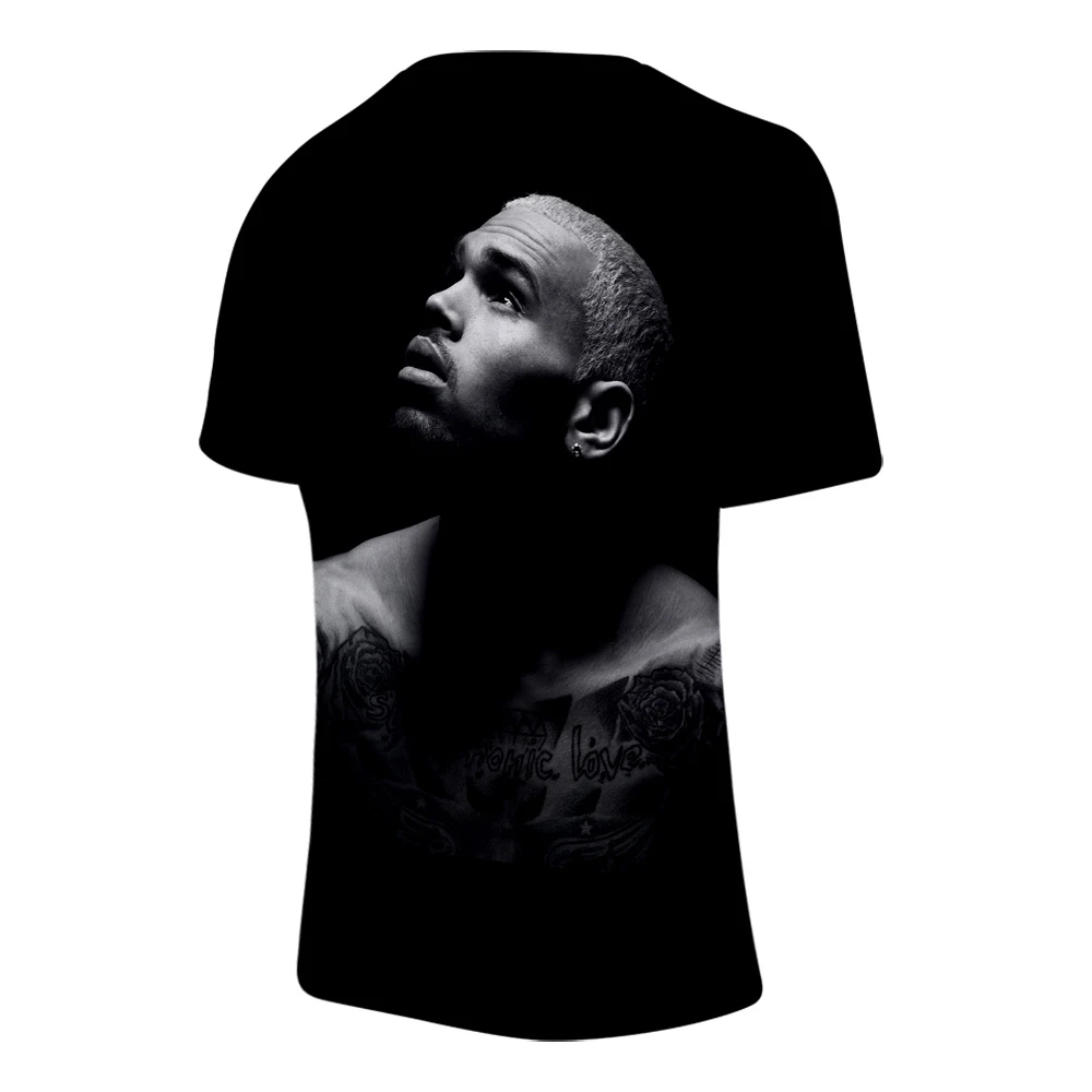 

Chris Brown 3D Printed T-shirt Men Women Fashion Casual Oversized Short Sleeve Hip Hop Harajuku Streetwear T-shirts