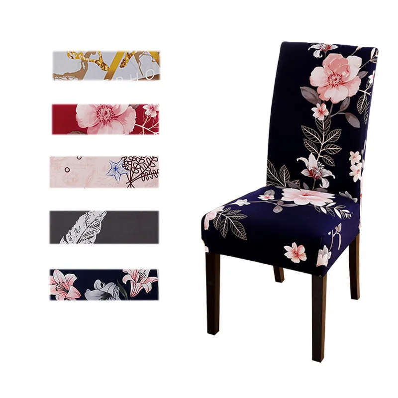 Эластичные чехлы для стульев из спандекса универсальные обеденных съемные с