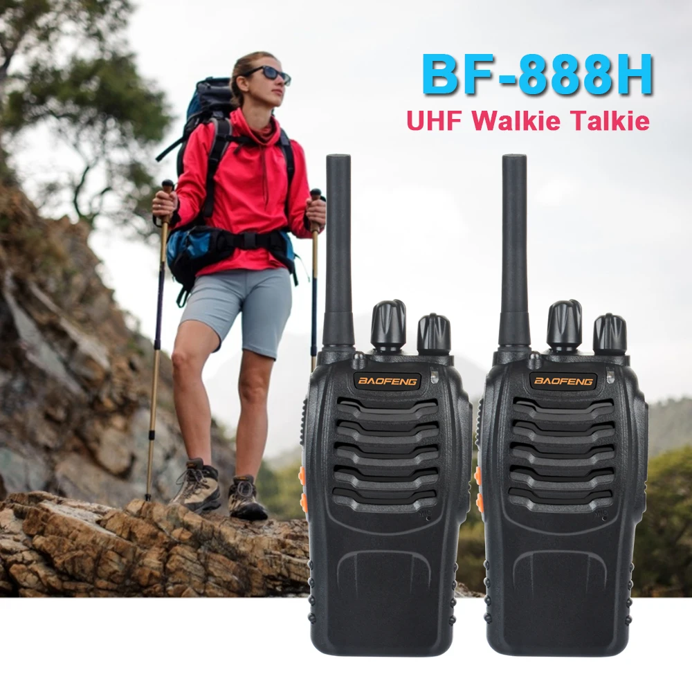 Портативная рация Walkie Talkie UHF Baofeng BF 888H 400 470 МГц 16 каналов VOX 2 шт. с зарядным