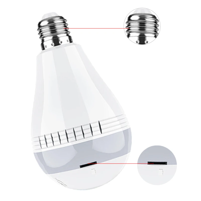 Цифровая веб камера беспроводная для наблюдения WiFi Full HD мульти угол обзора белый