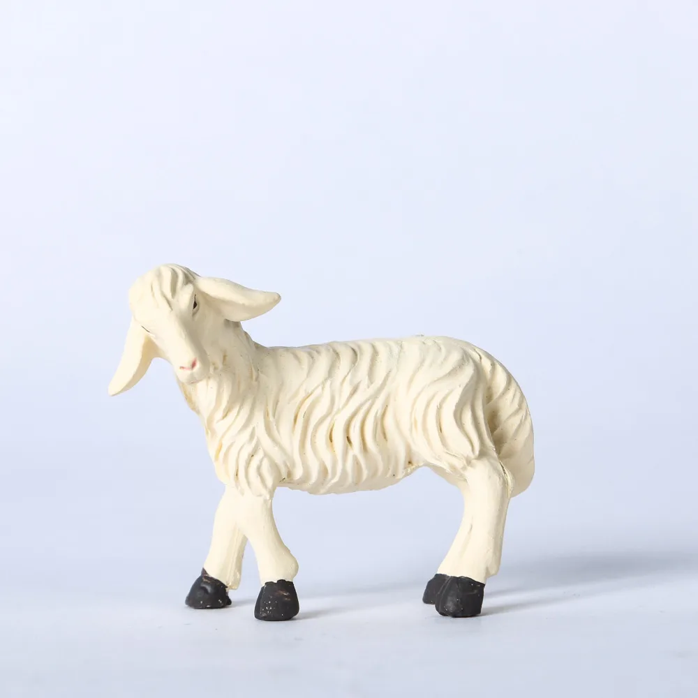 

Resin 6 Pieces Mini Forest Farm Figure Sheep Ornament Garden Standing Lamb Flowerpot Decor Animal Realistic Micro Tiny
