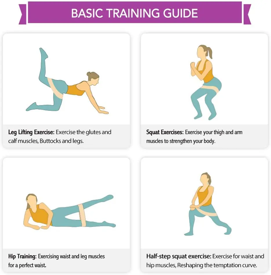 Набор лент сопротивления Booty Builder Hip Workout Circle для мужчин и женщин мужская силовая