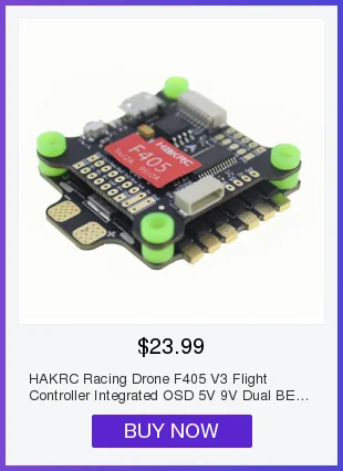 HAKRC гоночный Дрон F722 V3 Контроллер полета интегрированный OSD 5 в 9 в Dual BEC 50A 4 в 1 ESC Flytower