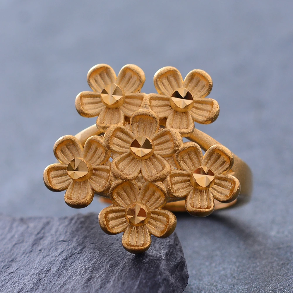 Wando яркое/матовое кольцо с цветком популярный дизайн очаровательный стиль для