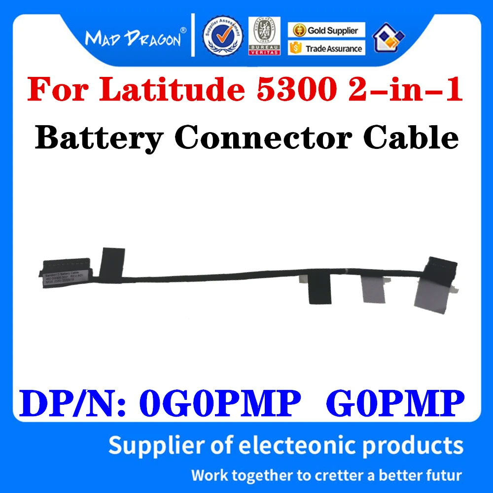 Cabo Conector de Bateria de Laptop Original Novo para Dell Latitude 5300 em Cabo de Fita de Bateria 0g0pmp G0pmp 450.0g305. 0021 Cabos de computador e conectores