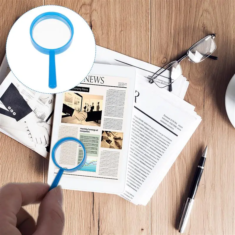

15Pcs Portable Durable Handheld Magnifiers Magnifying Lens for Children Experiment