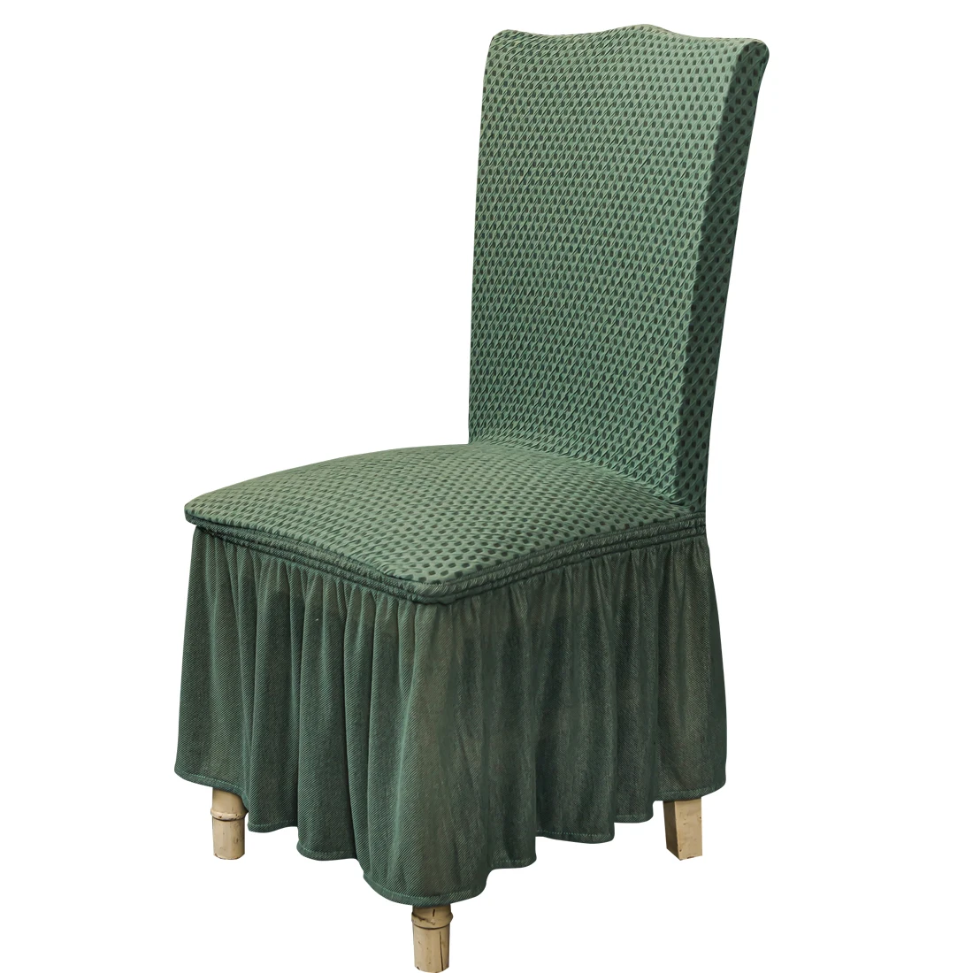 

Spandex Jacquard Dining Room Chair Seat Covers For Wedding Dining Room Office Banquet Housse de chaise Elastic Cushion Covers