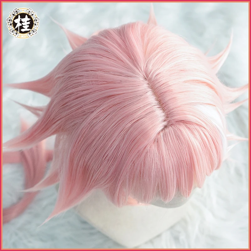 UWOWO игра Fate Grand Order/FGO Astolfo косплей парик 100 см длинный двойной хвост розовый Cos Hair |