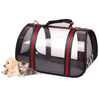 pet supplies portable pet puppy travel tote bag small dogs and cats outing travel carrying bag transparent breathable handbags
