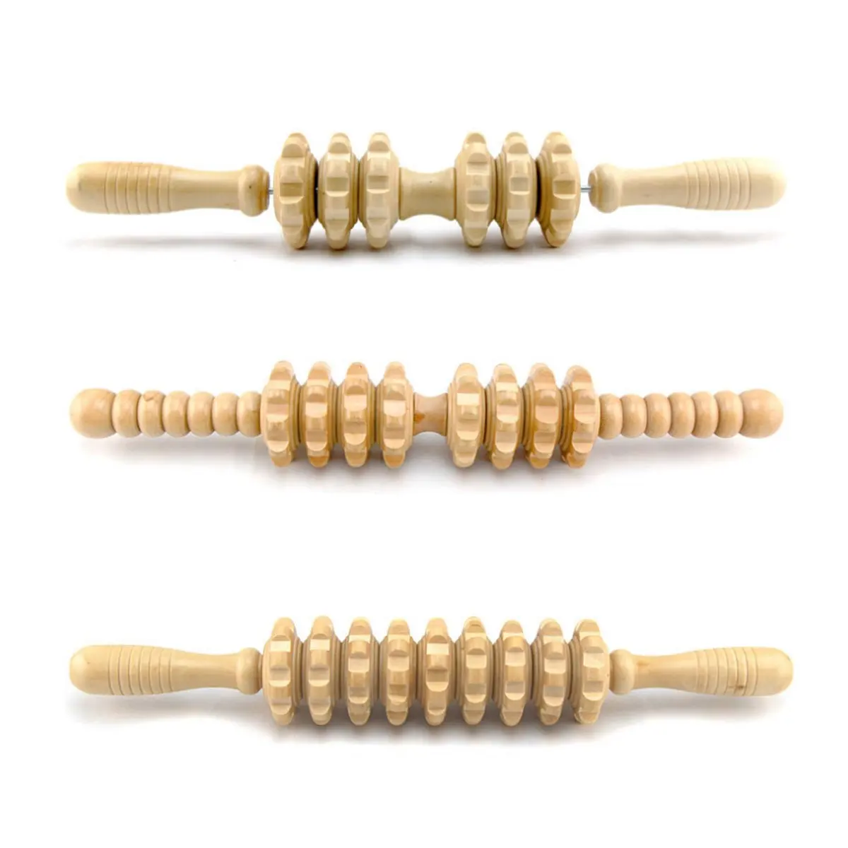 

Massage Roller Stick Body Massage Roller Muscle Soreness Cramping Stress Relief Health Relax Therapy Fitness Yoga Leg Arm Wooden