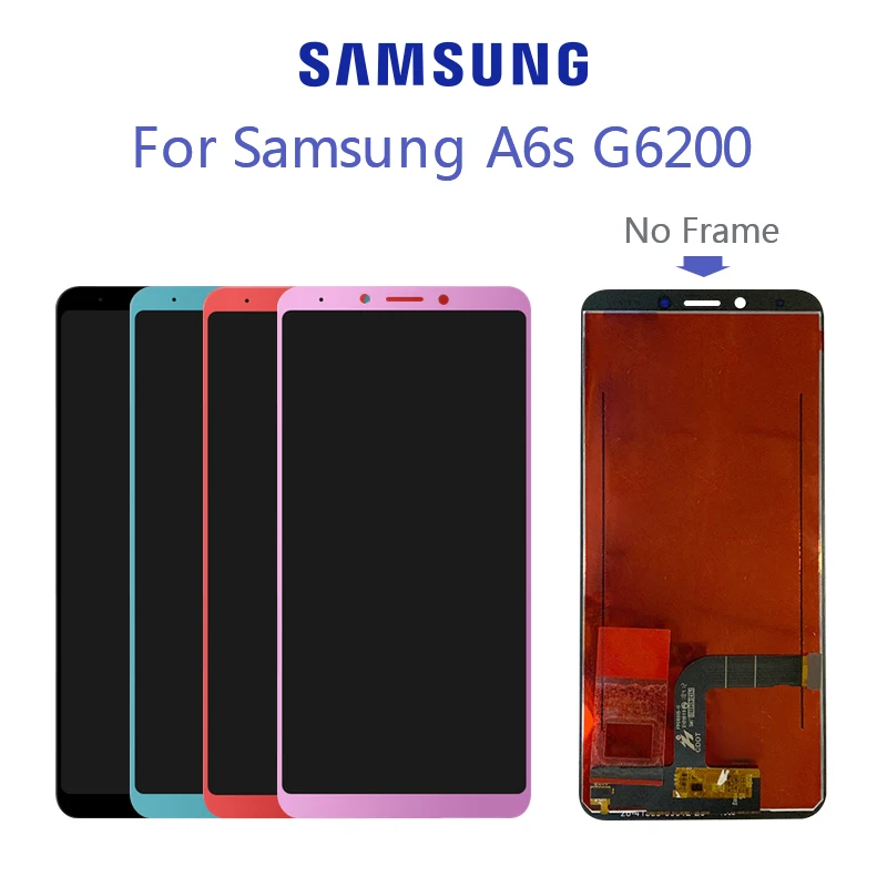 100% Оригинальный 6 0 &quotЖК дисплей для Samsung Galaxy A6s G6200 G6200F ЖК экран замена дигитайзера