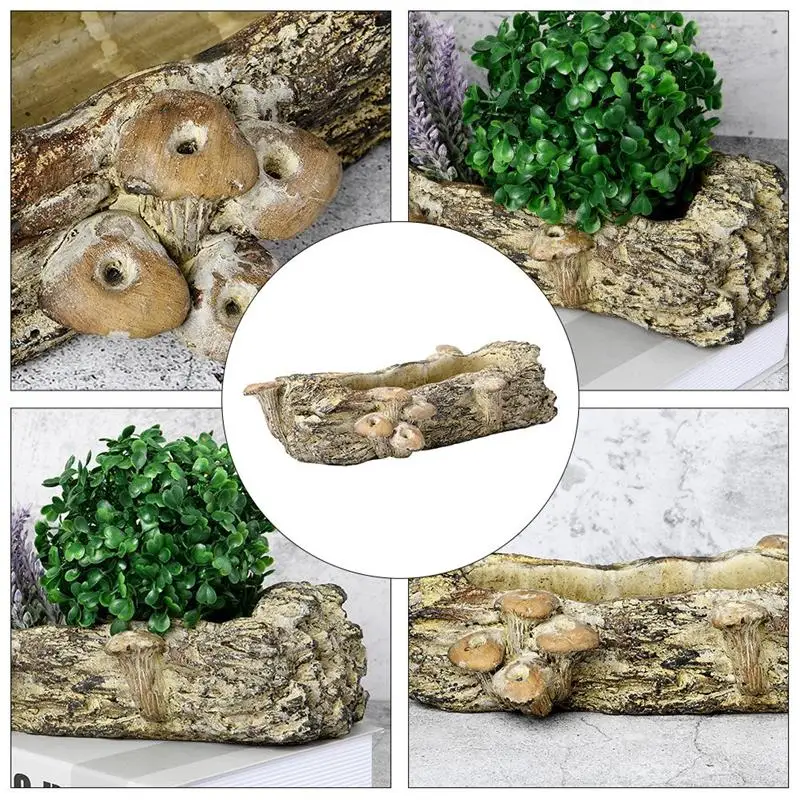 

1pc Cement Flowerpot Decorative Flowerpot Flower Plant Pot for Bar Home Balcony Hotel