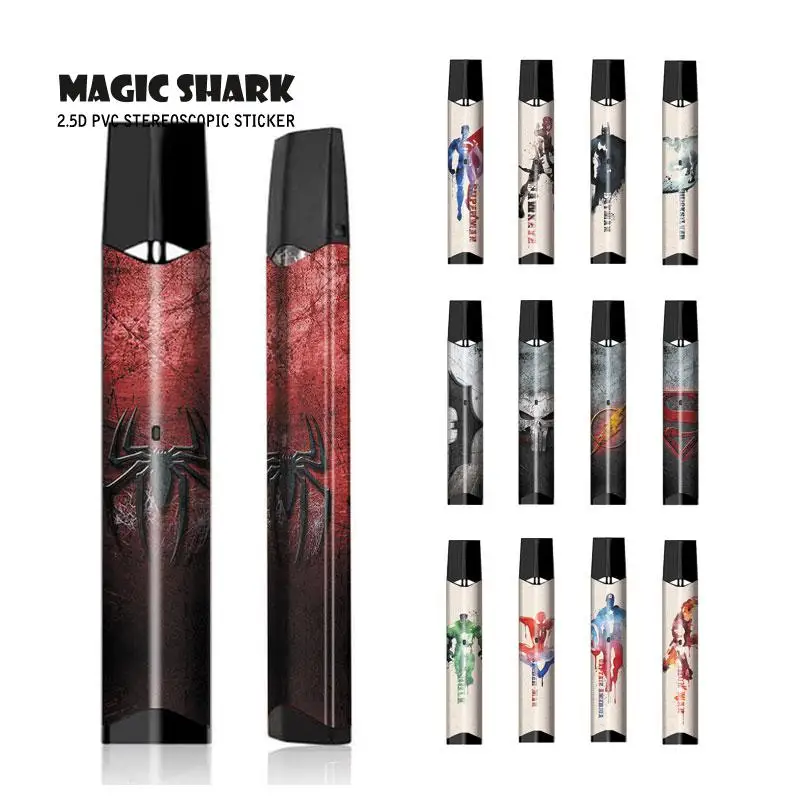 Magic Shark Marvel DC Бэтмен Мстители Череп чехол с суперменом наклейка полная пленка для