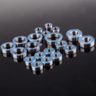 Комплект шарикоподшипников из хромированной стали, синий резиновый подшипник, полный набор для радиоуправляемого гусеничного автомобиля 110 Traxxas Slash 4x4 2WD, 20 шт.