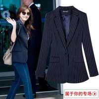 large size 5xl 6xl blazer women suit new 2021 suits women blazers short slim spring autumn striped coat woman jacket black white