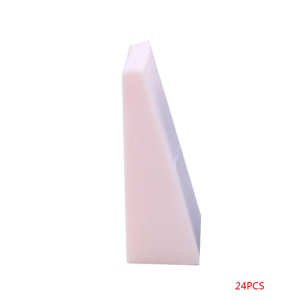 NO.1 Light pink Для женщин/девочек, 24 шт., треугольная пудра, пышная косая резка, красота, макияж, яйца, пена, губка - Цвет: NO.1 Light pink