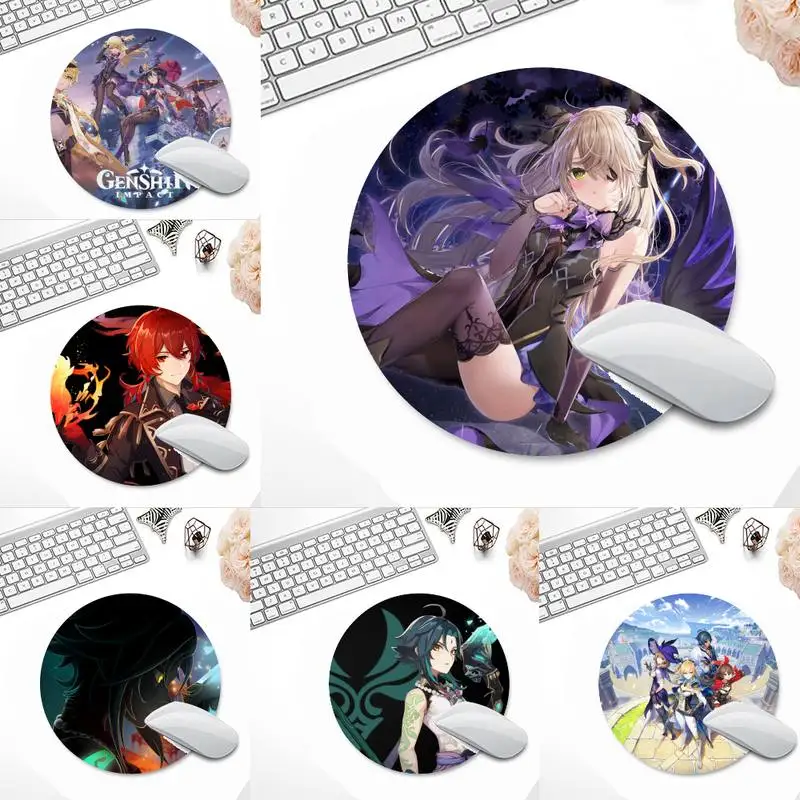 

Genshin Impact Rubber PC Computer mousepad Desk Table Protect Game Office Work Mouse Mat pad X XL XXL Non-slip Laptop Cushion