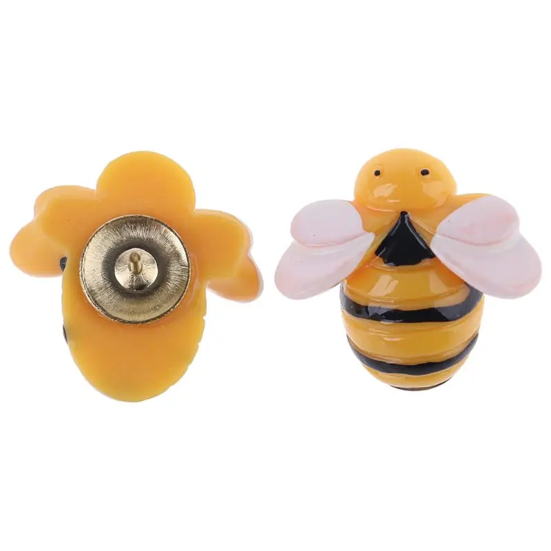 

30 Pcs Creative Decorative Cute Bees Thumb Tacks ThumbNails PushPins Push Pins S 1XCE