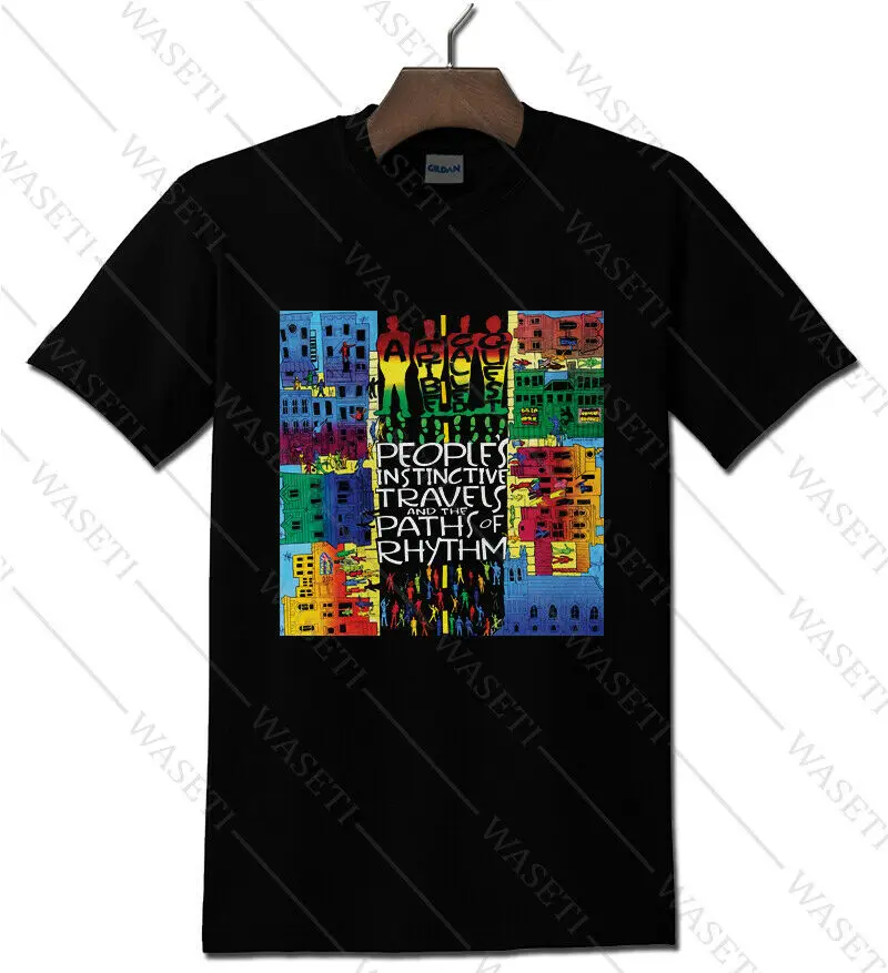 

A Tribe Called Quest Hip Hop Rap Black T-Shirt Tee Shirt Custom Aldult Teen Unisex Digital Printing Fashion Funny New