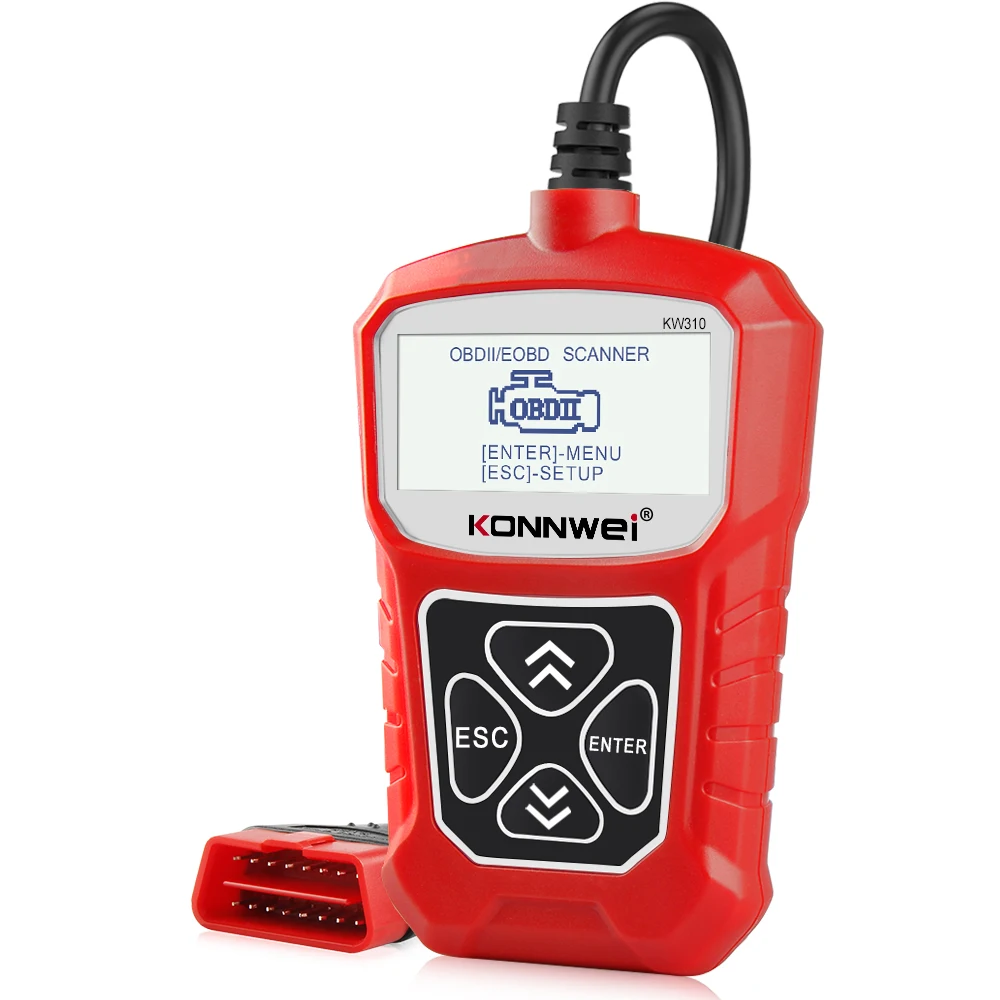 Сканер OBD2 KONNWEI KW310 для автомобиля сканер OBD 2 диагностический инструмент