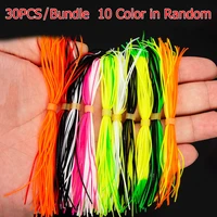 1012 bundle mixed color silicone skirts for jig squid skirts fly tying material bundles mix color baitfish silicone skirts