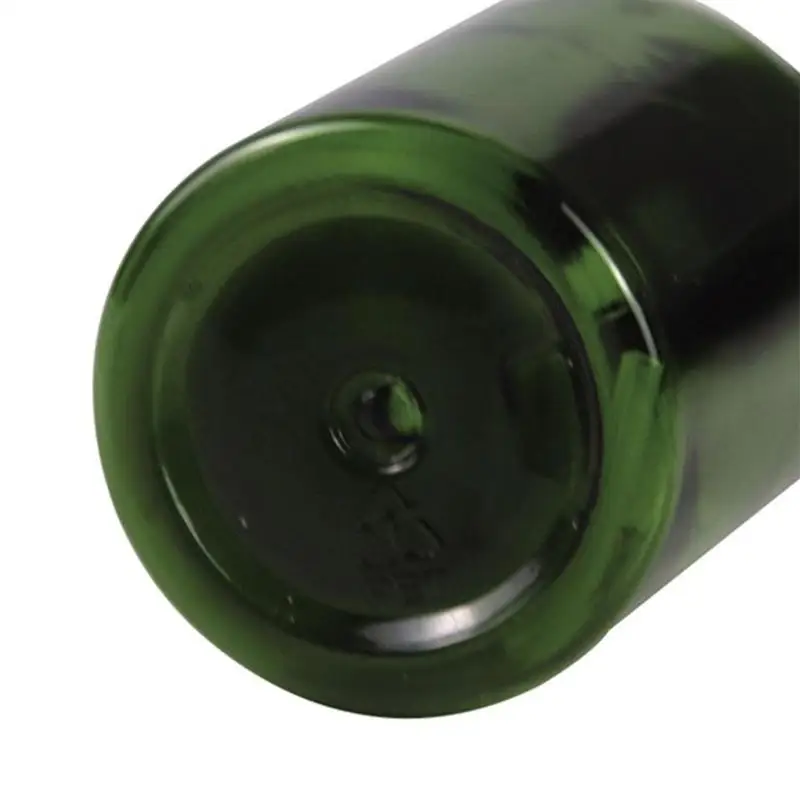 

1 Pcs 200 Ml Dark Green Inclined Shoulder with Plastic Bottles Black Aluminum Cap Reusable Bottles