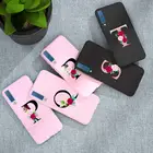 Чехол с буквами алфавита для Samsung Galaxy A7 2018, чехол для телефона, мягкая задняя крышка для Samsung A 72018, бампер для телефона из силикона и ТПУ