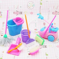 9pcsset household cleaning tools toys childrens early educational simulation play house toy baby kids training clean house toy