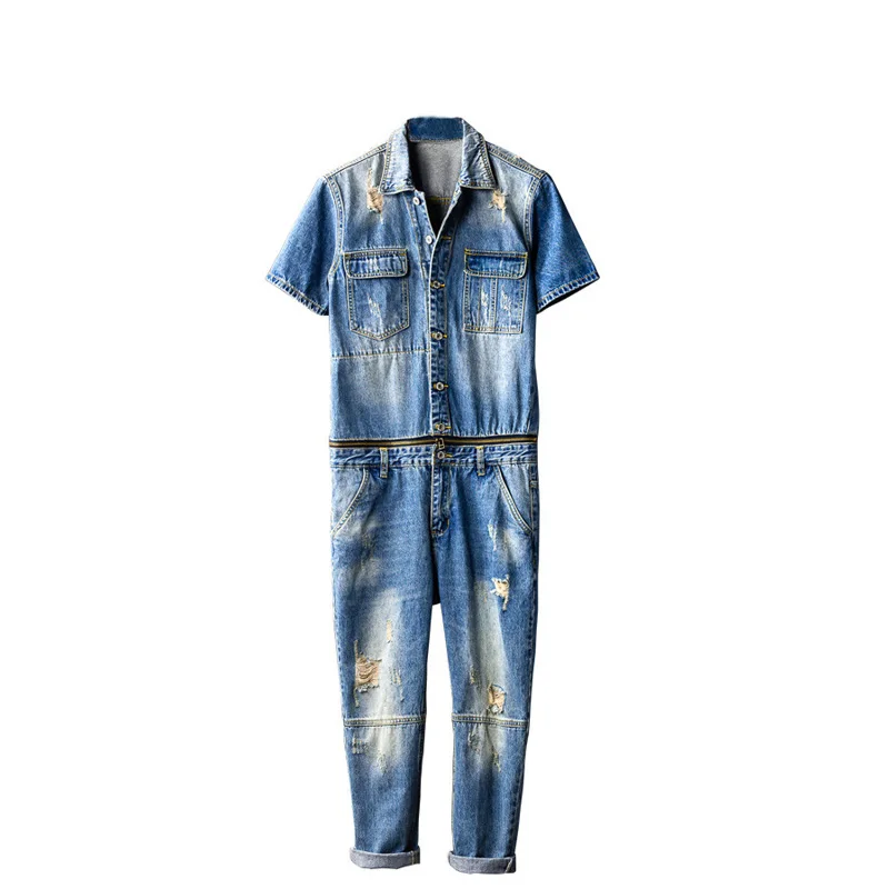 Лидер продаж японский джинсовый комбинезон в стиле ретро мужской Корейском с